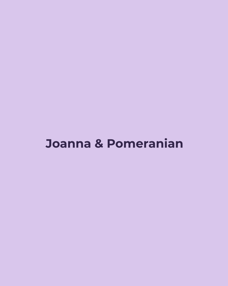 Joanna Dokowicz mit einem Pomeranian