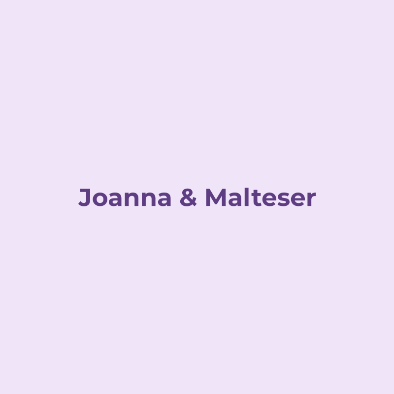 Joanna mit einem Malteser
